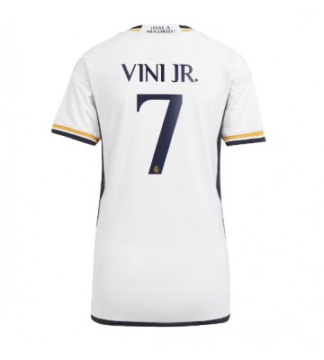 Lacne Ženy Futbalové dres Real Madrid Vinicius Junior #7 2023-24 Krátky Rukáv - Domáci